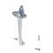 AMD Inside Rear View Mirror Bracket, Chrome, 55-59 Chevy GMC Pickup Truck Suburban X645-4055-3