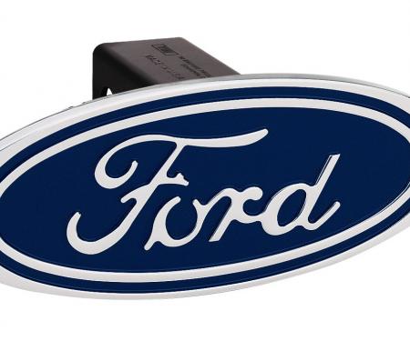 DefenderWorx Ford F-150 Hitch Cover Blue Image Line 2 Inch Billet 06000