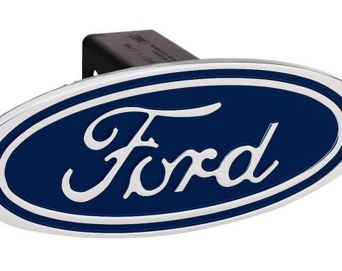 DefenderWorx Ford F-150 Hitch Cover Blue Image Line 2 Inch Billet 06000