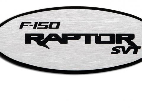DefenderWorx Ford Raptor Tailgate Emblem W/Backup Camera For 09-15 Raptor Two Tone Brushed 901107