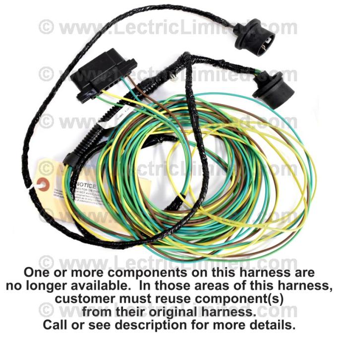 Lectric Limited 1976 Chevrolet Rear Body Light Harness 39810
