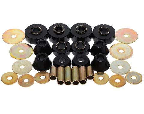Classic Performance Black Poly Body Mount Bushing Kit for a 1973-1980 Chevy C10 2 Wheel Drive CP-4109G