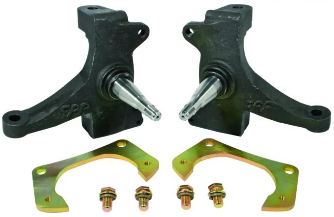 Classic Performance 1973-87 2.5" C10 Drop Spindles & Brackets CP30106-4-DB