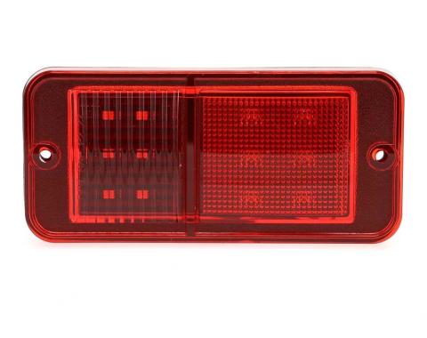 AMD Rear Side Marker Lens, Red, 12 Red LED, No Bezel, 68-72 Chevy GMC CK Truck Blazer Jimmy Suburban X740-4068-D