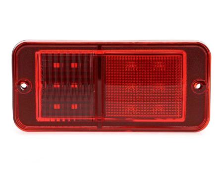 AMD Rear Side Marker Lens, Red, 12 Red LED, No Bezel, 68-72 Chevy GMC CK Truck Blazer Jimmy Suburban X740-4068-D