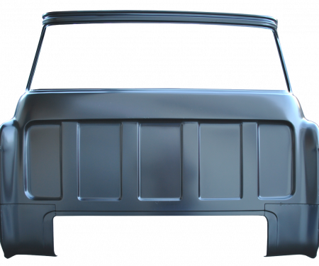 Key Parts '55-'59 Full Back Cab w/Big Back Glass 0847-118