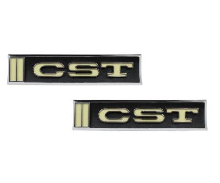 AMD Door Emblems, &quotCST", Pair, 69-72 Chevy K5 Blazer T-9555
