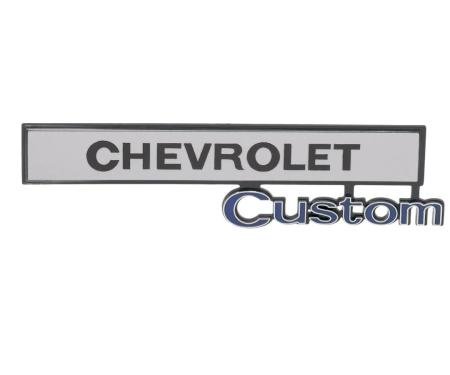 AMD Glove Box Door Emblem, Chevrolet Custom, 69-72 Chevy Truck T-9670