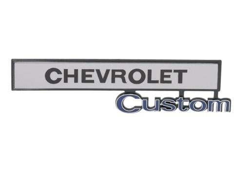AMD Glove Box Door Emblem, Chevrolet Custom, 69-72 Chevy Truck T-9670