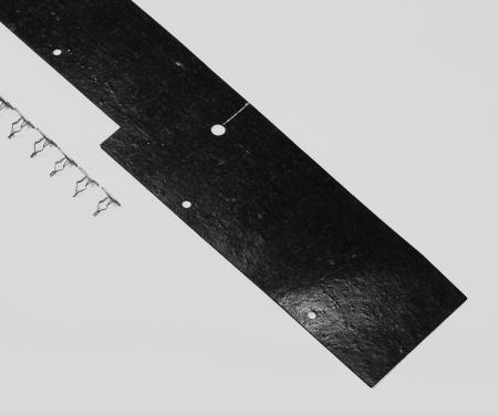 Detroit Muscle Technologies Dodge Truck 78-79 Lil Red Warlock Lower Radiator Splash Shield with SS Clips TRK7879SS32