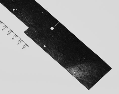 Detroit Muscle Technologies Dodge Truck 78-79 Lil Red Warlock Lower Radiator Splash Shield with SS Clips TRK7879SS32