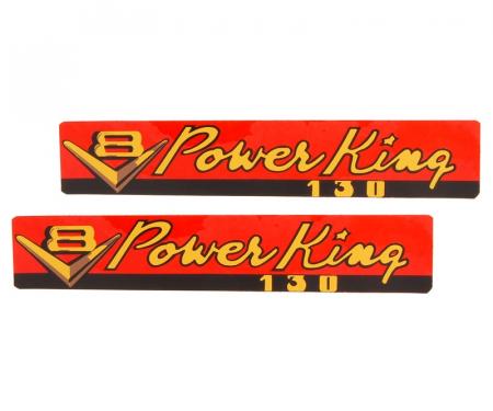 Dennis Carpenter Decal - Valve Cover - Power King 130 - 1954 Ford Truck     DF-642