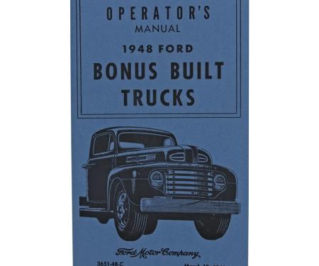 Dennis Carpenter Operator's Manual - 1948 Ford Truck     TR-4810
