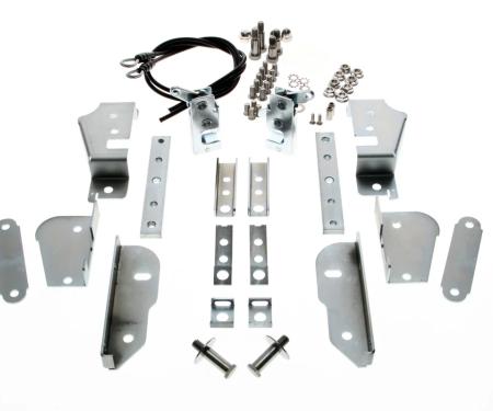 AMD Hidden Tailgate Latch Kit (Stainless Hardware), 47-87 Chevy GMC Stepside Pickup; 48-87 Ford Flareside Pickup X927-4000-2S