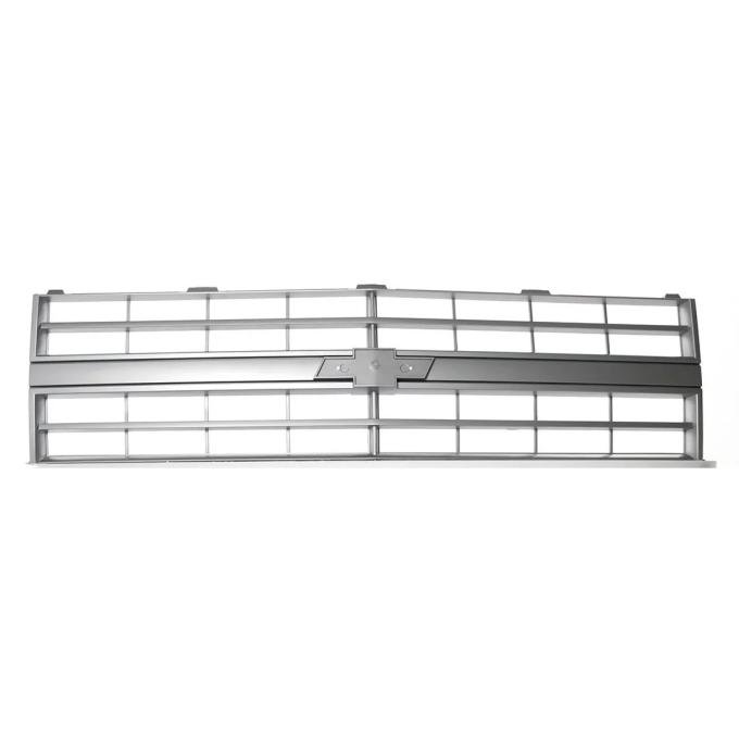 AMD Premium Grille, OE Style with Emblem Mount, Argent Gray, Single Headlight, 85-88 CK Chevy Pickup Blazer Suburban 150-4085-11
