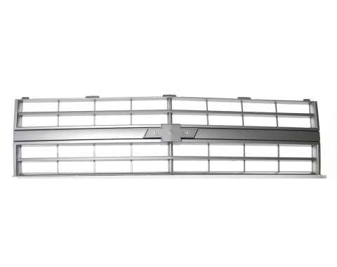 AMD Premium Grille, OE Style with Emblem Mount, Argent Gray, Single Headlight, 85-88 CK Chevy Pickup Blazer Suburban 150-4085-11
