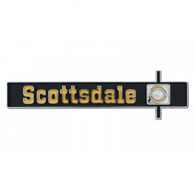 Chevy Truck Dash Emblem "Scottsdale" 1975-1980