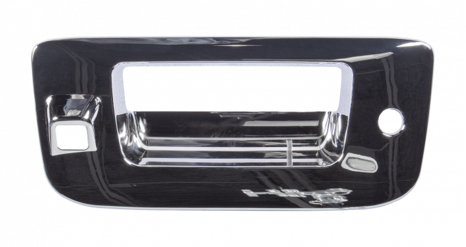 Key Parts '07-'14 Tailgate Handle Bezel, Chrome, with Keyhole, with Camera 0864-417