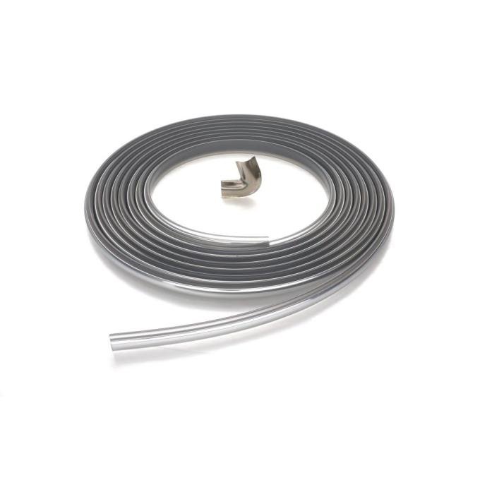 AMD Quarter Window Gasket Lock Strip w Cap, Chrome, 73-91 Chevy GMC CK Suburban X794-4273-CS