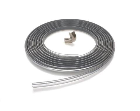 AMD Quarter Window Gasket Lock Strip w Cap, Chrome, 73-91 Chevy GMC CK Suburban X794-4273-CS