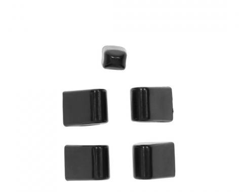 Trim Parts 1957 Chevrolet Full Size Car Black Heater Level Control Knobs Set 1434