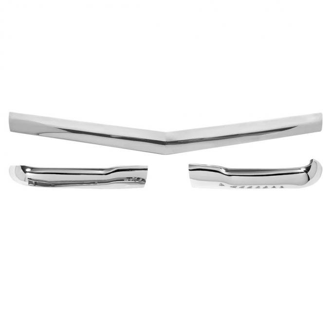 Trim Parts 1956 Chevrolet Full Size Car 3-Piece Front Hood Bar Kit 1308K