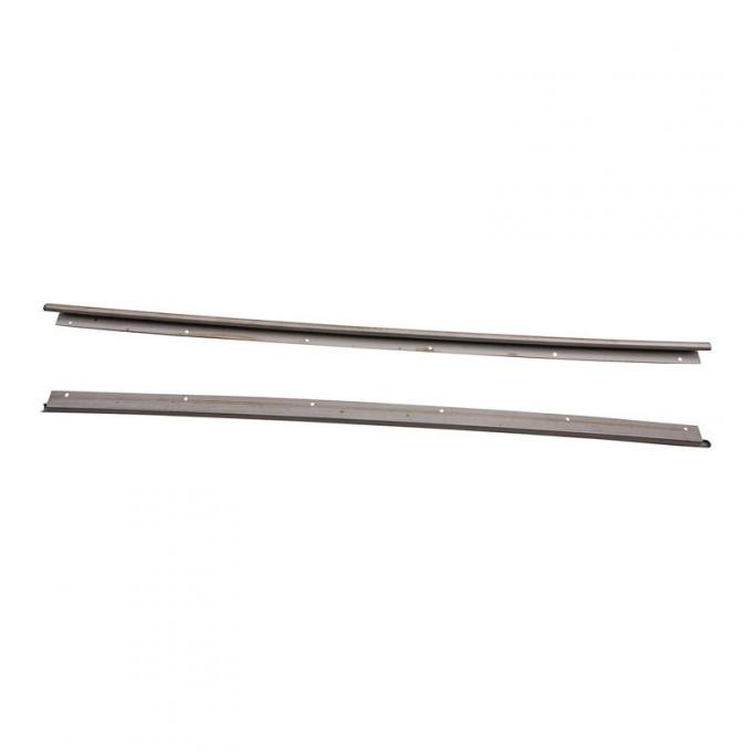 Dennis Carpenter Door Scuff Plates - Business Coupe, 4 Door Front - Pair - 1941-48 Ford Car   11A-7713250-PR