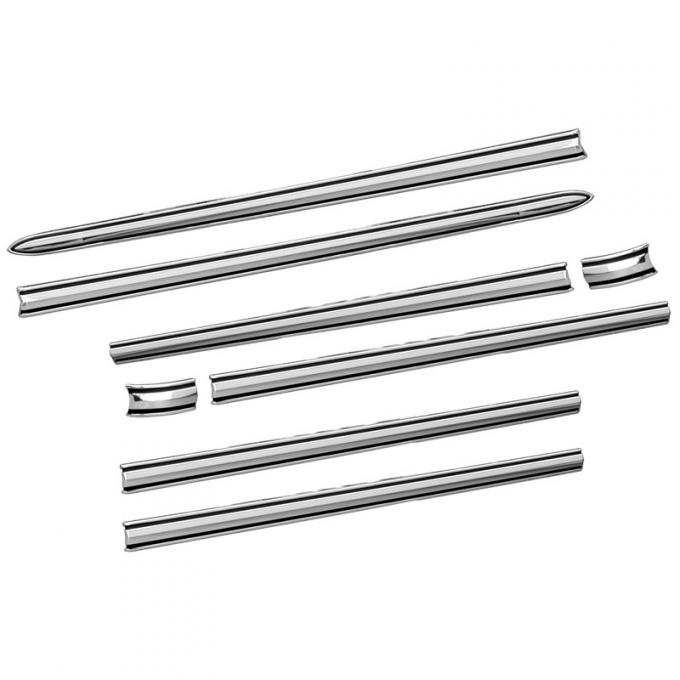 Dennis Carpenter Body Side Molding Set - F100/250 - Long Bed - 1970-72 Ford Truck C8TZ-8121048-D