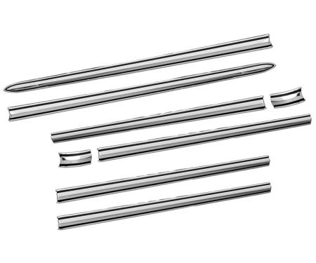 Dennis Carpenter Body Side Molding Set - F100/250 - Long Bed - 1970-72 Ford Truck C8TZ-8121048-D