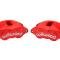 Classic Performance Front Disc Brake Kit w/ Stock Height Spindles for 63-70 C20, 12" Drilled/Slotted Rotor, Wilwood Red x 5.5 6370SWBK-8SWWR