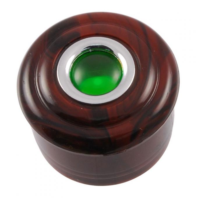 Dennis Carpenter Cigar Lighter Knob - Brown Marble with Green Eye - 1932 Ford Car   B-15053-R