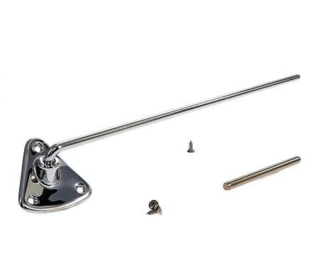 AMD Sunvisor Bracket, Chrome, LH or RH, 67-72 Chevy GMC CK Pickup Truck X646-4067-CS