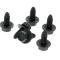 AMD Hood Catch & Support Hardware Kit (6pcs), 73-78 Chevy GMC C/K Pickup Blazer Jimmy Suburban X326-4073-S