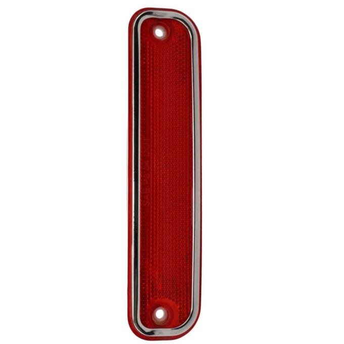 AMD Rear Side Marker Lens, Stainless Bezel, LH or RH, 73-80 Chevy GMC CK Stepside Truck X740-4073-1