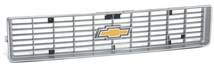 Chevy Truck Front Grille, With Argent Silver & Chrome Grille, 1973-1974