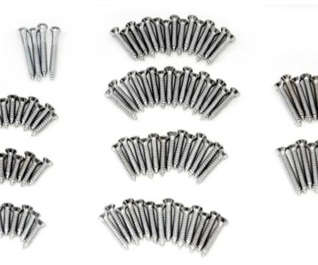 Redline Restomotive® 1955-1957 Chevy Sedan Delivery Interior Garnish Molding Trim Screw Set