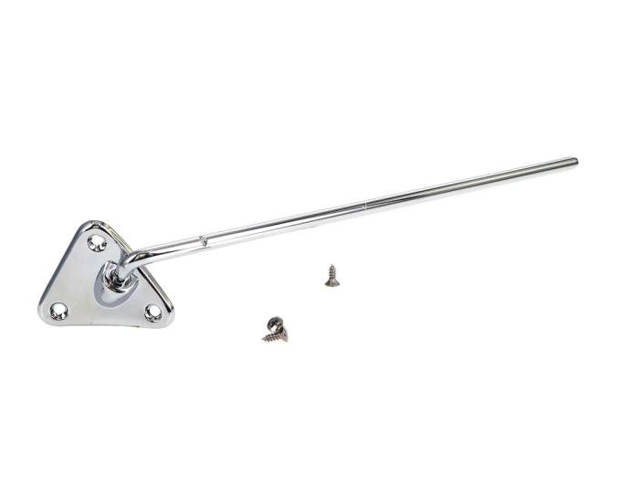 AMD Sunvisor Bracket, Chrome, LH, 55-59 Chevy GMC Pickup Truck Suburban (with screws) X646-4055-LS