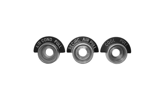 AMD Air Conditioning Control Bezels, 3 Piece Set, 64-66 Chevy GMC Truck T-9330