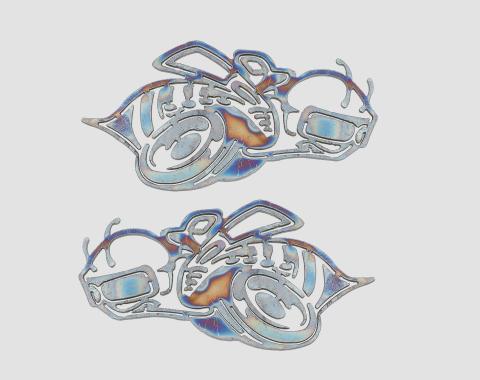 Detroit Muscle Technologies 1962-2012 Chrysler / Dodge / Ram / Plymouth Mopar Steel Wall Art - SUPERBEE Pair WALLART-SUPERBEE PAIR