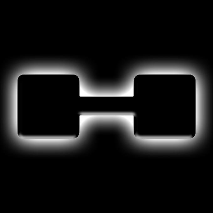 Oracle Lighting Universal Illuminated LED Letter Badges, Matte Black Surface Finish, H 3141-H-001
