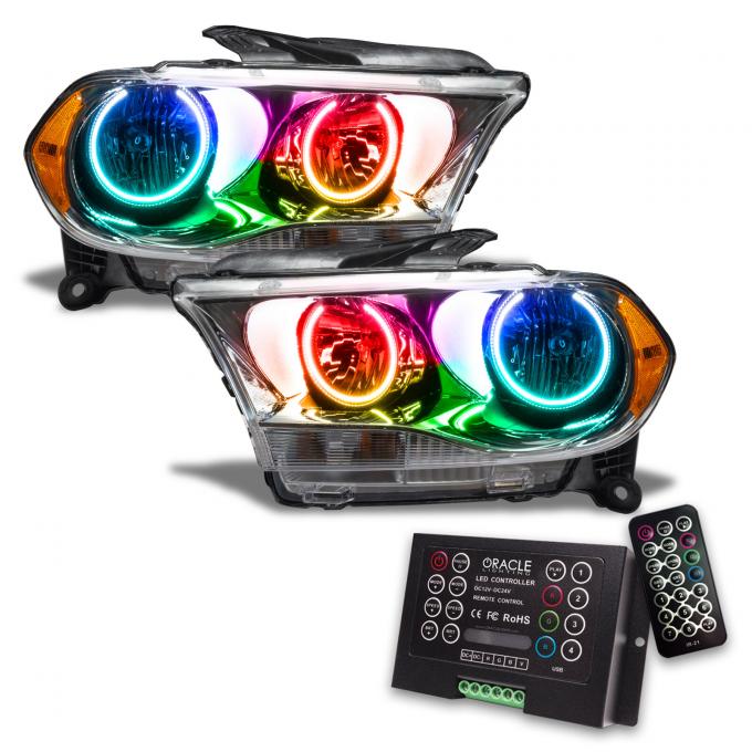 Oracle Lighting SMD Pre-Assembled Headlights, Halogen, Chrome Bezel, ColorSHIFT 2.0 7101-333