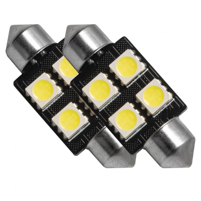 Oracle Lighting 37mm 4 LED 3-Chip Festoon Bulbs, Cool White, Pair 5205-001