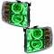 Oracle Lighting SMD Pre-Assembled Headlights, Round Style, Green 7007-004
