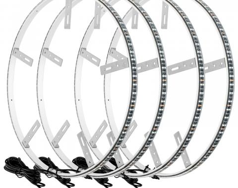 Oracle Lighting Blue LED Illuminated Wheel Rings, Double LED 4228-002