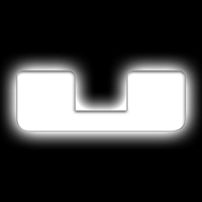 Oracle Lighting Universal Illuminated LED Letter Badges, Matte White Surface Finish, U 3140-U-001