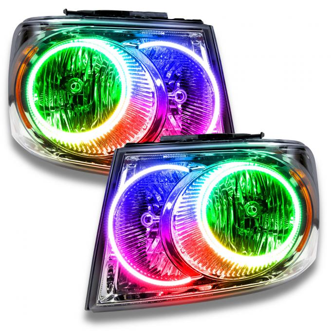 Oracle Lighting SMD Pre-Assembled Headlights, Chrome Bezel, ColorSHIFT, Simple 7201-504