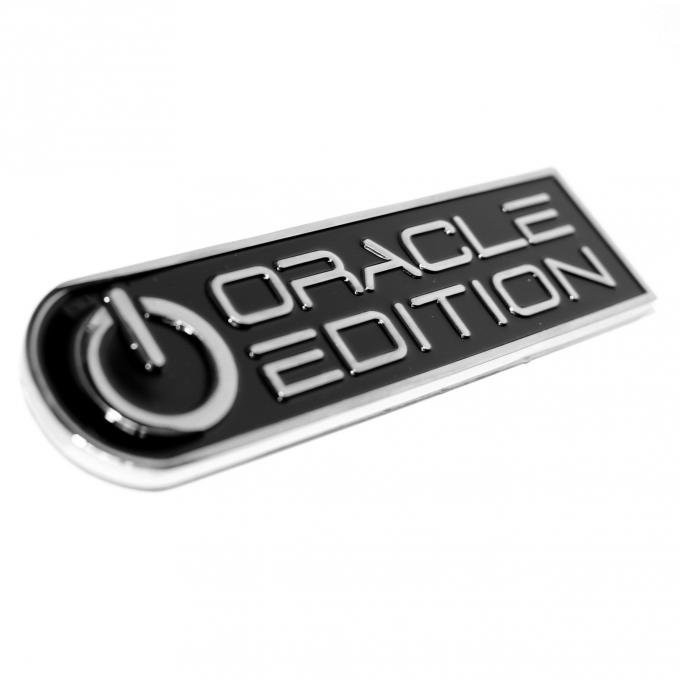 Oracle Lighting Edition Badge, Right/Passenger, Black/White 8031-504