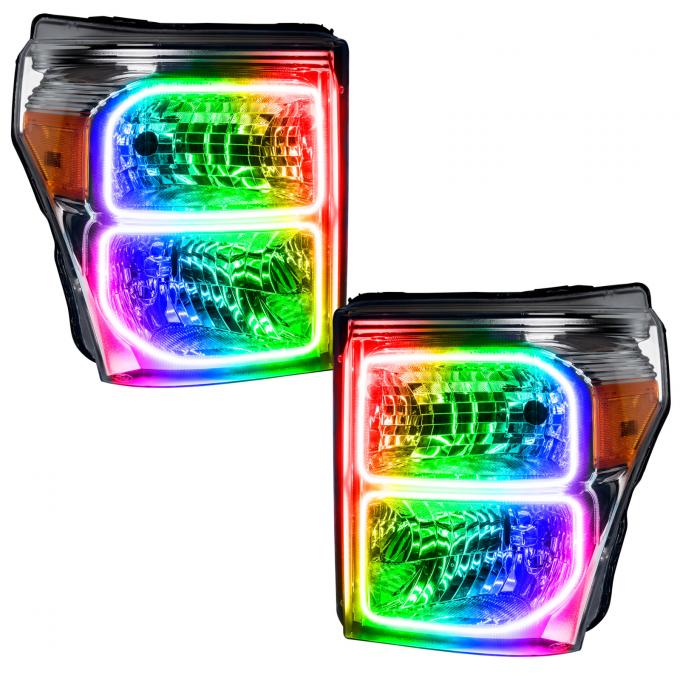 Oracle Lighting LED Pre-Assembled Headlights, Chrome Bezel, ColorSHIFT 2.0 8158-333