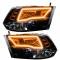 Oracle Lighting Pre-Assembled ColorSHIFT w/SWITCHBACK Halo Headlights, Black Housing 8906-334