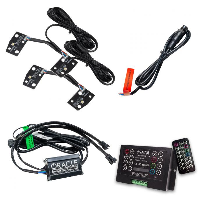 Oracle Lighting 2021 Ford Bronco ColorSHIFT RGB+W Headlight Halo Upgrade Kit 1468-333